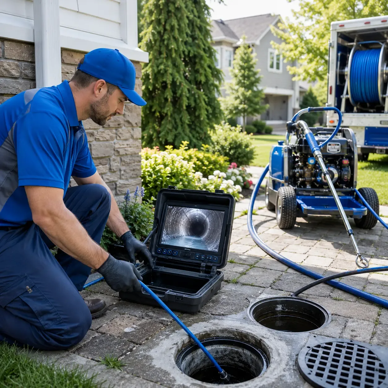 Outdoor drain cleaning professionals serving Castell, TX